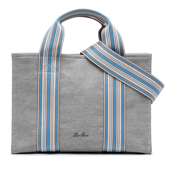 Loro Piana Handbags - Pre-Loved Loro Piana Canvas The Suitcase Stripe Tote